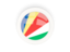 Seychelles. Round carbon icon. Download icon.