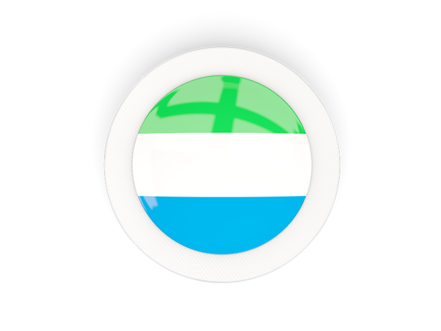 Round carbon icon. Download flag icon of Sierra Leone at PNG format