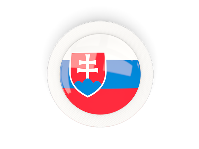 Round carbon icon. Download flag icon of Slovakia at PNG format