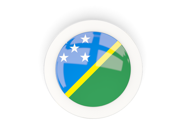Круглая карбоновая иконка. Скачать флаг. Соломоновы Острова