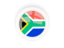 South Africa. Round carbon icon. Download icon.