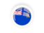 South Georgia and the South Sandwich Islands. Round carbon icon. Download icon.