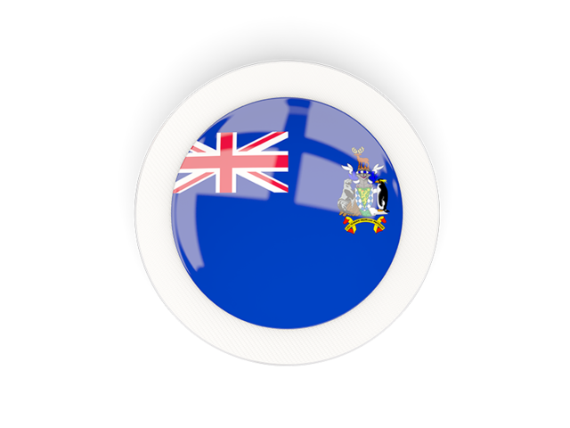 Round carbon icon. Download flag icon of South Georgia and the South Sandwich Islands at PNG format
