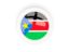 Южный Судан. Круглая карбоновая иконка. Скачать иллюстрацию.