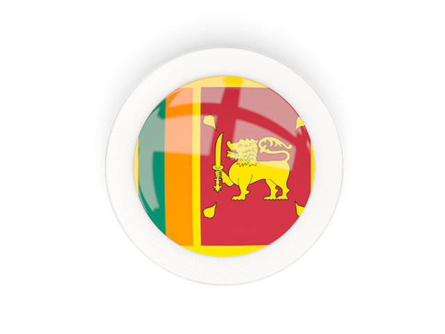 Круглая карбоновая иконка. Скачать флаг. Шри-Ланка
