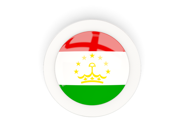 Round carbon icon. Download flag icon of Tajikistan at PNG format