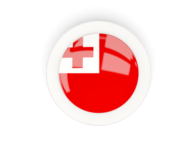 Round carbon icon. Download flag icon of Tonga at PNG format