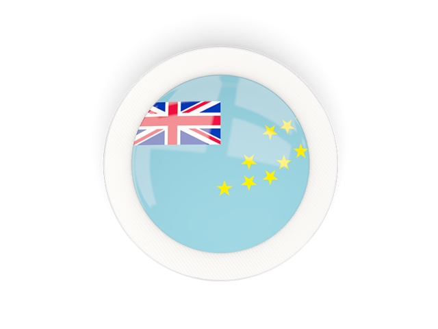 Круглая карбоновая иконка. Скачать флаг. Тувалу