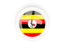 Uganda. Round carbon icon. Download icon.