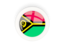 Vanuatu. Round carbon icon. Download icon.