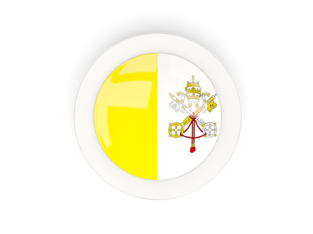Round carbon icon. Download flag icon of Vatican City at PNG format