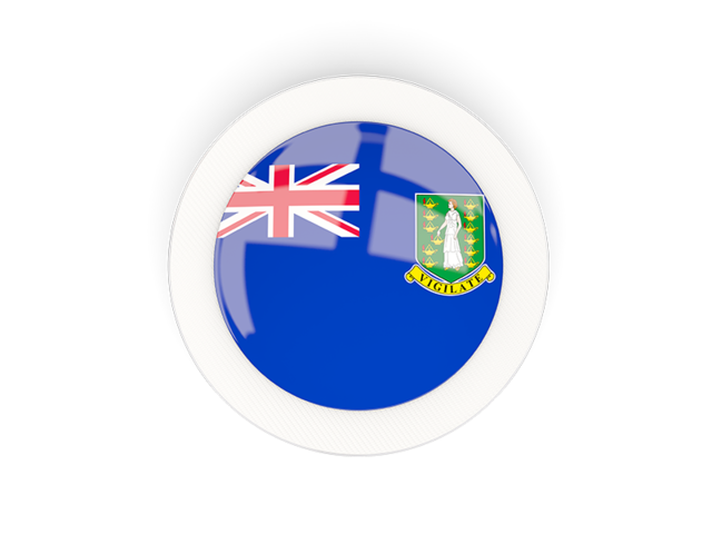 Круглая карбоновая иконка. Скачать флаг. Британские Виргинские острова