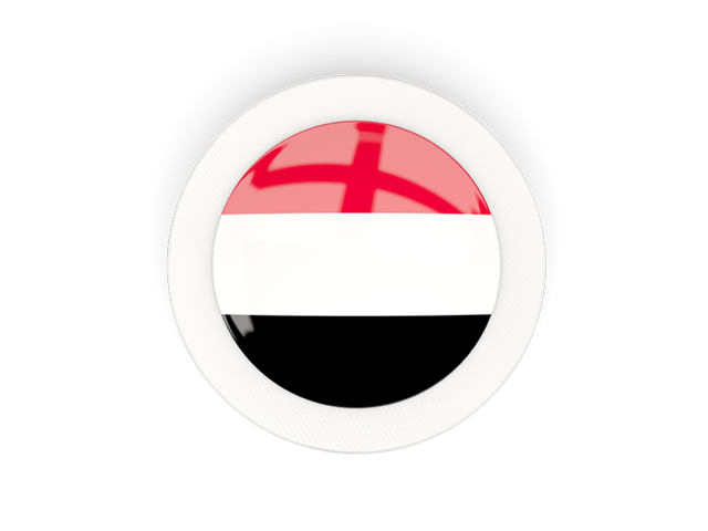 Round carbon icon. Download flag icon of Yemen at PNG format