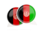 Afghanistan. Round chat icon. Download icon.