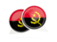 Angola. Round chat icon. Download icon.