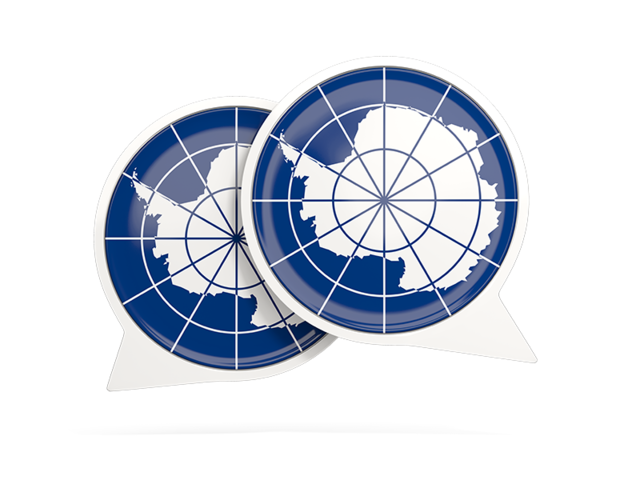 Round chat icon. Download flag icon of Antarctica at PNG format