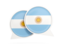 Argentina. Round chat icon. Download icon.