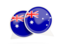 Australia. Round chat icon. Download icon.
