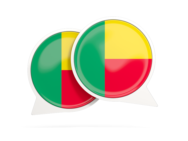 Round chat icon. Download flag icon of Benin at PNG format