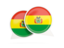 Bolivia. Round chat icon. Download icon.