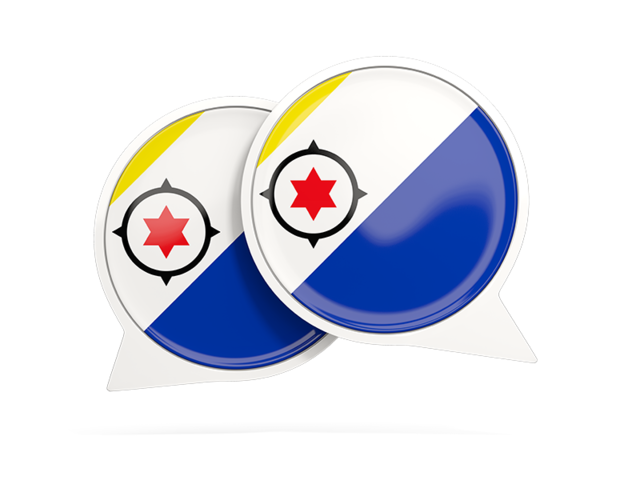 Round chat icon. Download flag icon of Bonaire at PNG format