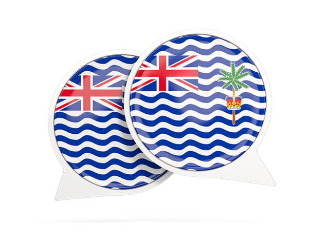 Round chat icon. Download flag icon of British Indian Ocean Territory at PNG format