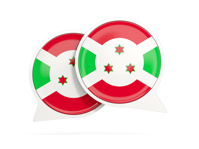 Round chat icon. Download flag icon of Burundi at PNG format