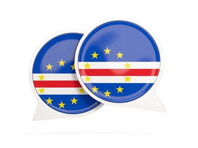 Round chat icon. Download flag icon of Cape Verde at PNG format