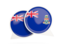 Cayman Islands. Round chat icon. Download icon.