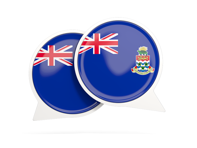 Round chat icon. Download flag icon of Cayman Islands at PNG format