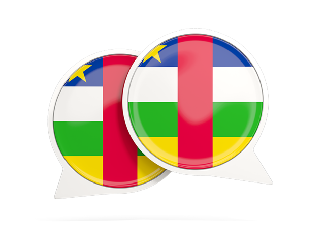 Round chat icon. Download flag icon of Central African Republic at PNG format