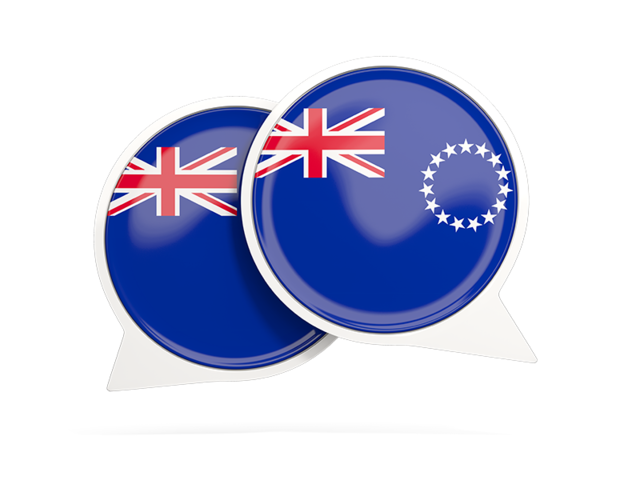Round chat icon. Download flag icon of Cook Islands at PNG format