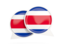 Costa Rica. Round chat icon. Download icon.