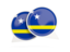 Curacao. Round chat icon. Download icon.