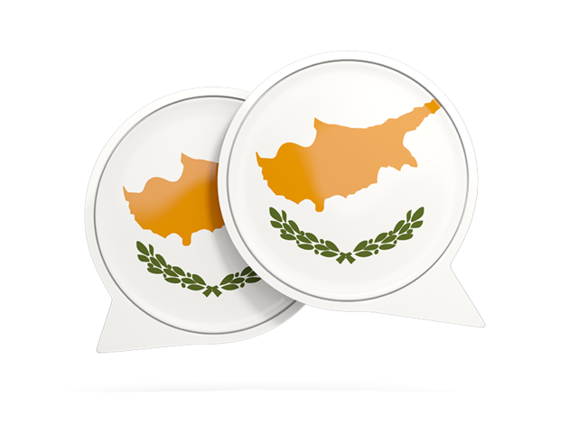 Round chat icon. Download flag icon of Cyprus at PNG format