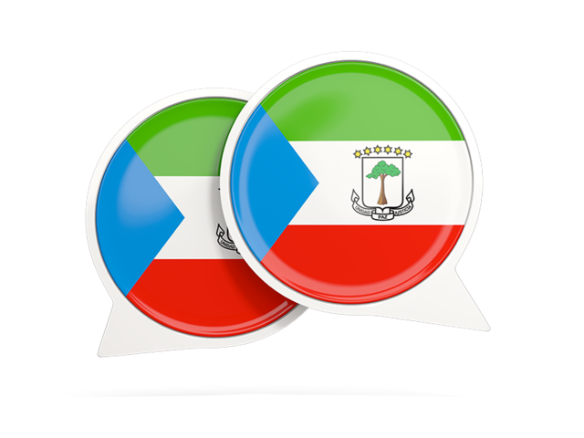 Round chat icon. Download flag icon of Equatorial Guinea at PNG format