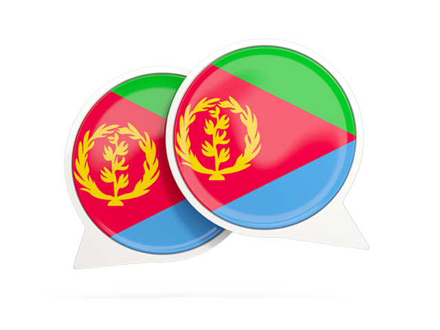 Round chat icon. Download flag icon of Eritrea at PNG format