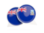 Falkland Islands. Round chat icon. Download icon.