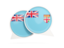 Fiji. Round chat icon. Download icon.
