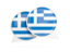 Greece. Round chat icon. Download icon.