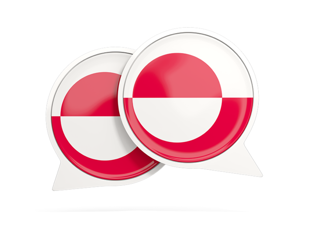 Round chat icon. Download flag icon of Greenland at PNG format