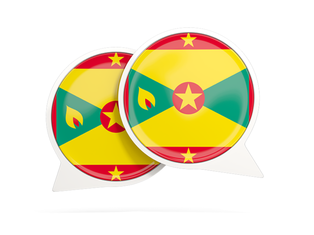 Round chat icon. Download flag icon of Grenada at PNG format
