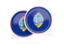 Guam. Round chat icon. Download icon.