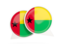 Guinea-Bissau. Round chat icon. Download icon.