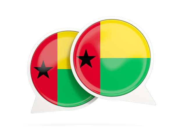 Round chat icon. Download flag icon of Guinea-Bissau at PNG format