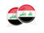 Iraq. Round chat icon. Download icon.