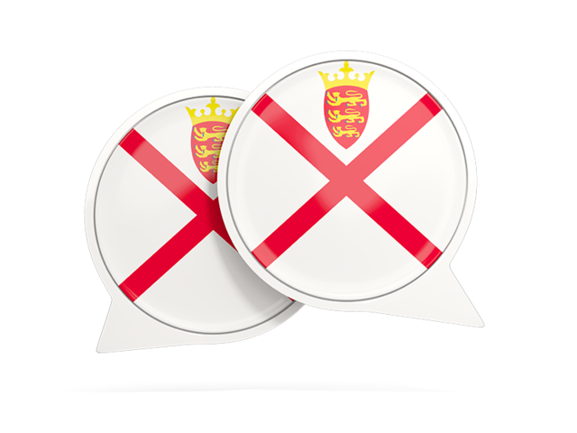 Round chat icon. Download flag icon of Jersey at PNG format