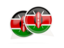 Kenya. Round chat icon. Download icon.