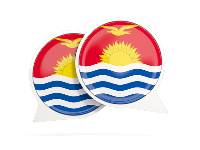 Round chat icon. Download flag icon of Kiribati at PNG format
