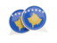 Kosovo. Round chat icon. Download icon.